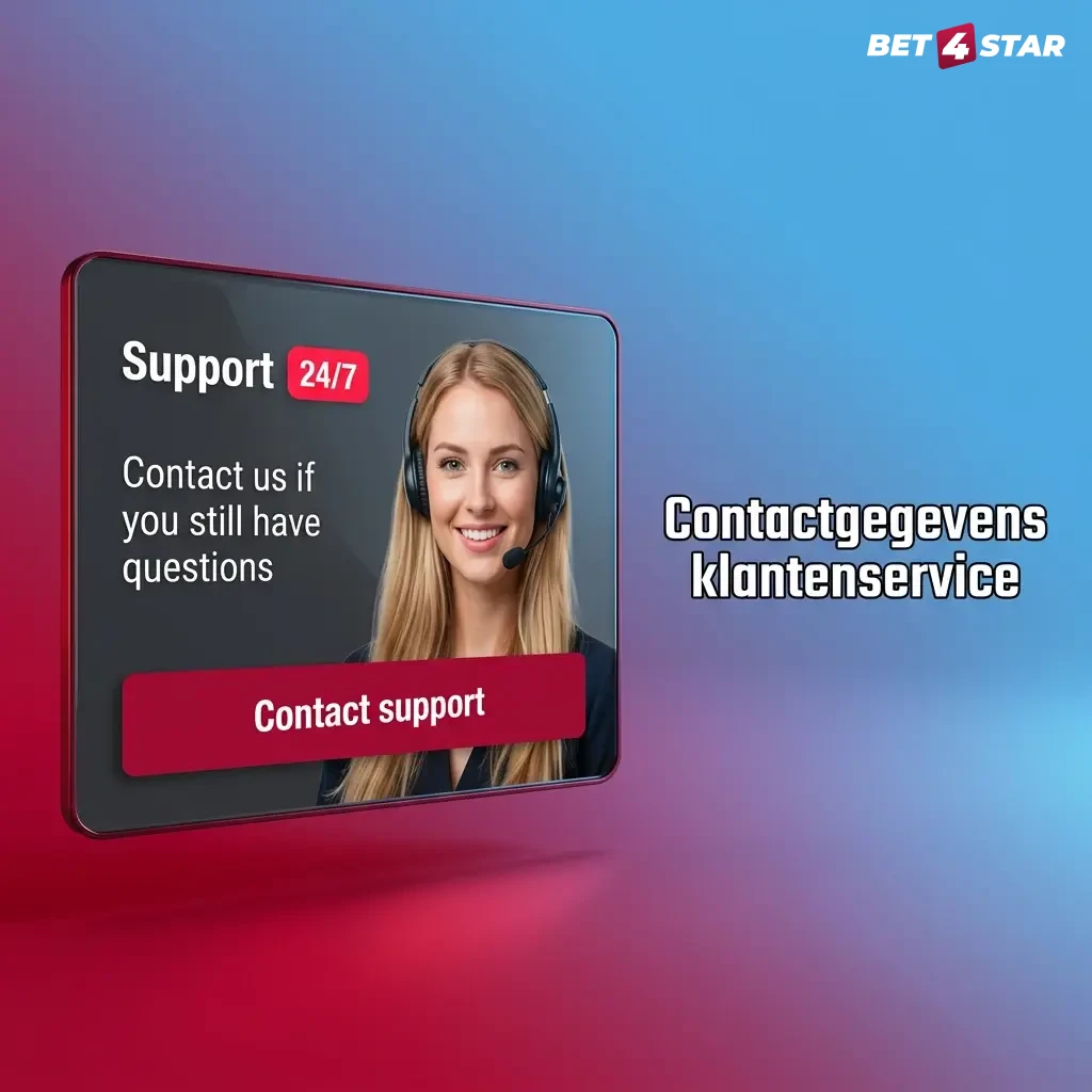 Contactgegevens klantenservice met live chat, e-mail, telefoon en helpcentrum voor stort- en opnameproblemen.