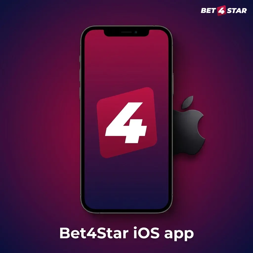 Bet4Star iOS app voor iPhone/iPad met sportsbook en casino, stortingen/opnames; vereist iOS 12+, 200MB opslag