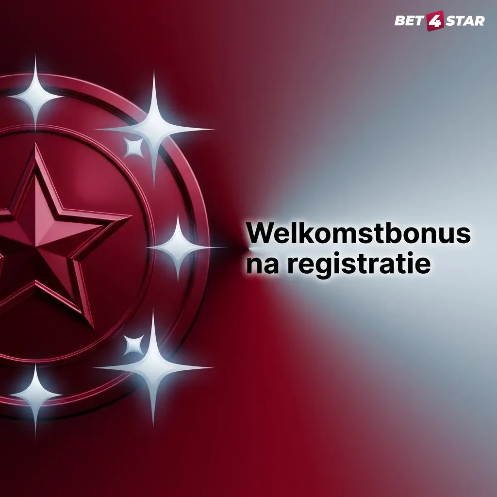 Tabel met welkomstbonus na registratie: casino of sport, 100% tot €2500 en tot 500 free spins, voorwaarden in account.