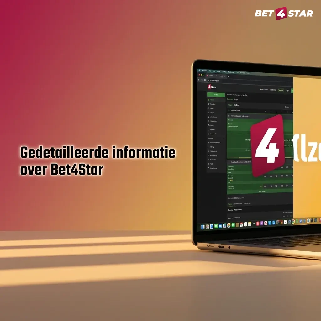 Bet4Star platform met sportweddenschappen, live betting, casino en app, met focus op veiligheid en transparante uitbetalingen