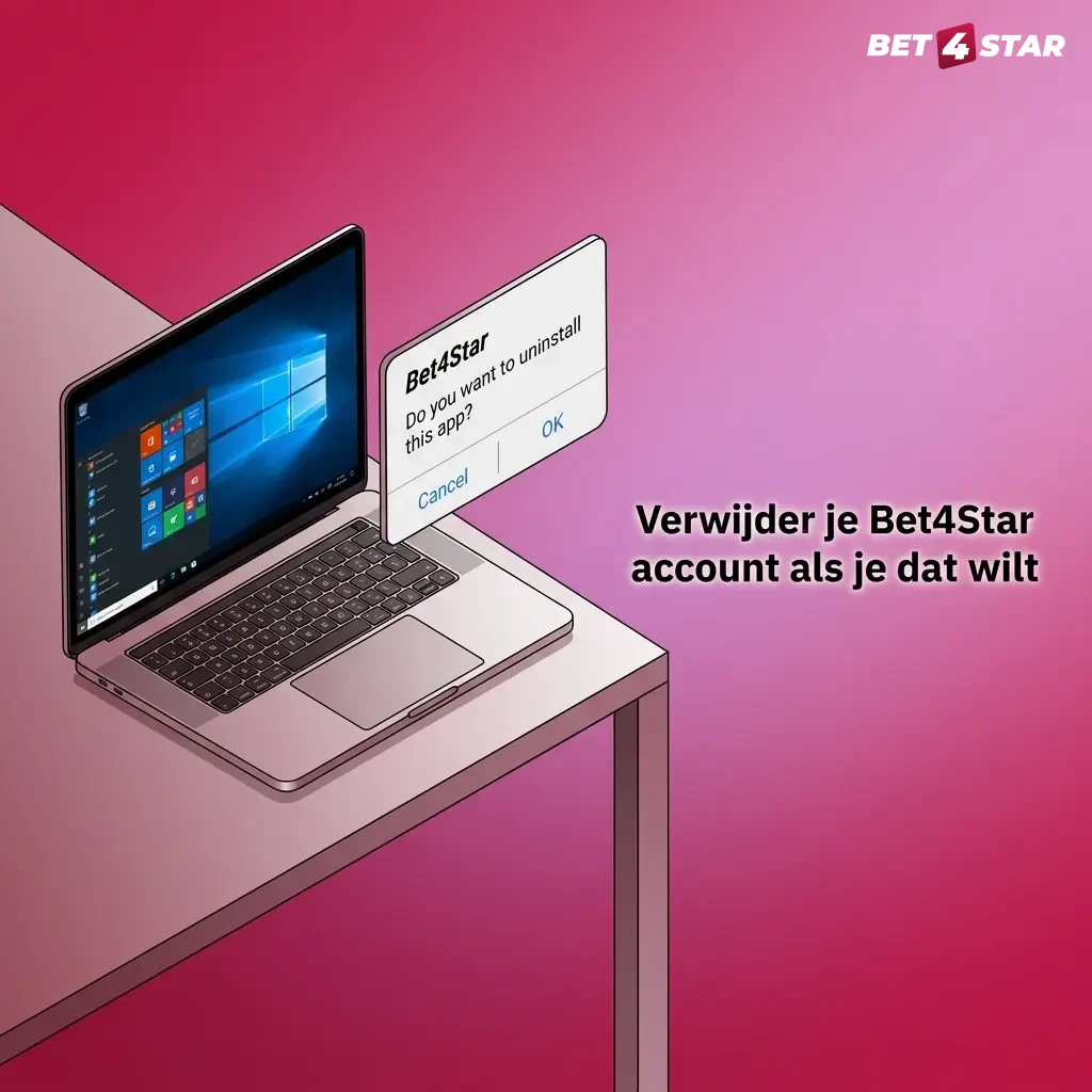 Stappen om je Bet4Star-account te sluiten: saldo en open bets checken, instellingen, bevestigen en support contacteren